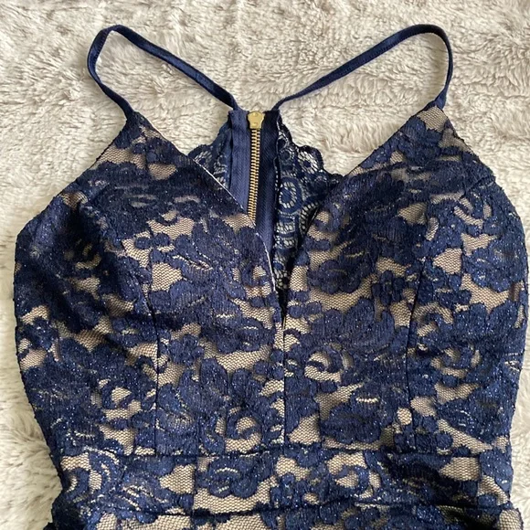 Midnight Blue Evening Dress - Picture 3 of 5